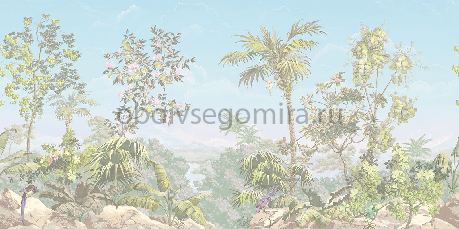 Фрески Коллекции Цветариум Jungle Color 1