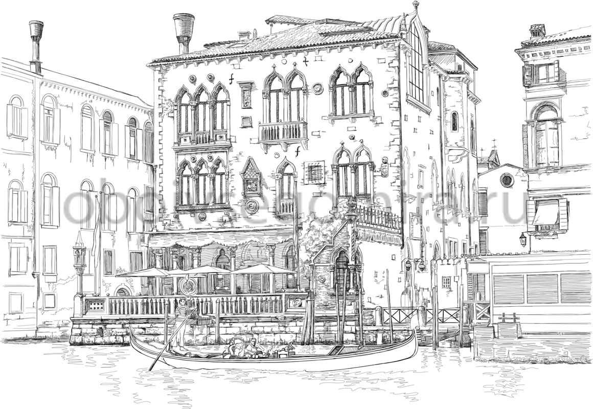 Архитектура Венеции Графика