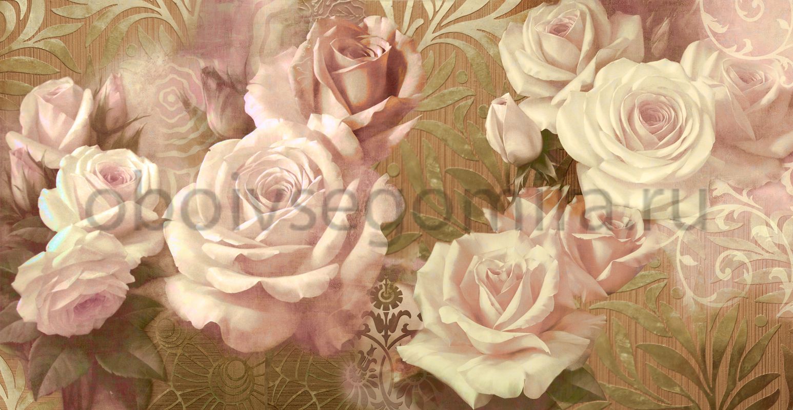Фрески Цветы Розы 7039