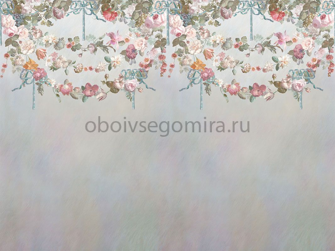 Фрески Коллекции Цветариум Flowers on ribbon Color 2