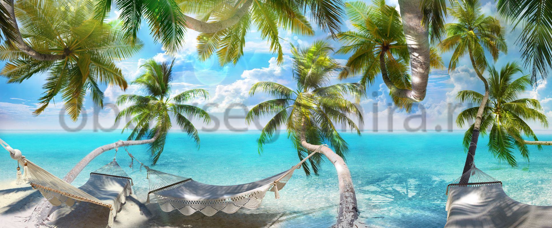 Фрески Пейзажи Пляжи и пальмы 6347