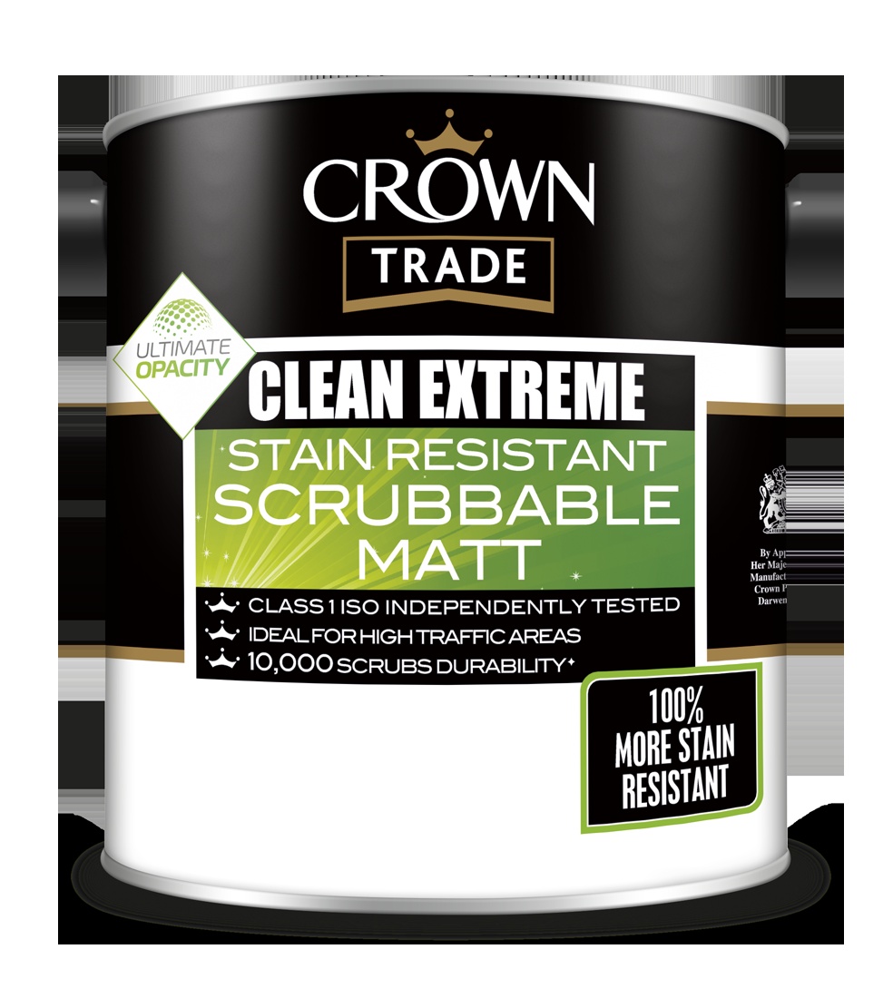 Краска Crown Trade Clean Extreme