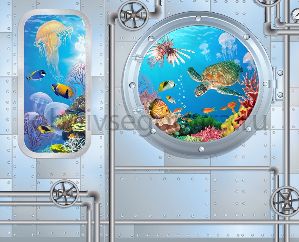Фрески Пейзажи Подводный мир 6512