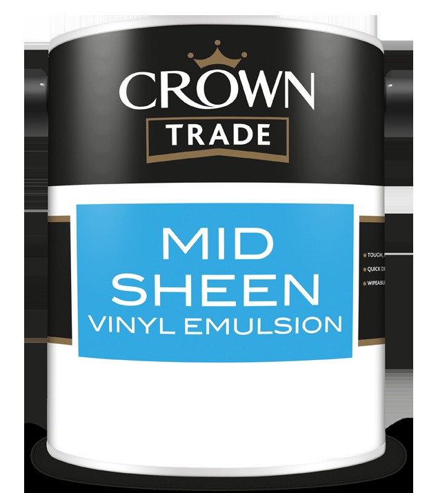 Краска Crown Trade Mid Sheen Vinyl